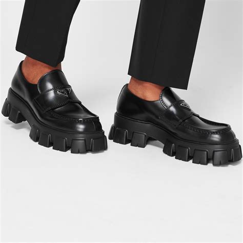 prada monolith loafers mens|prada monolith loafers dupe.